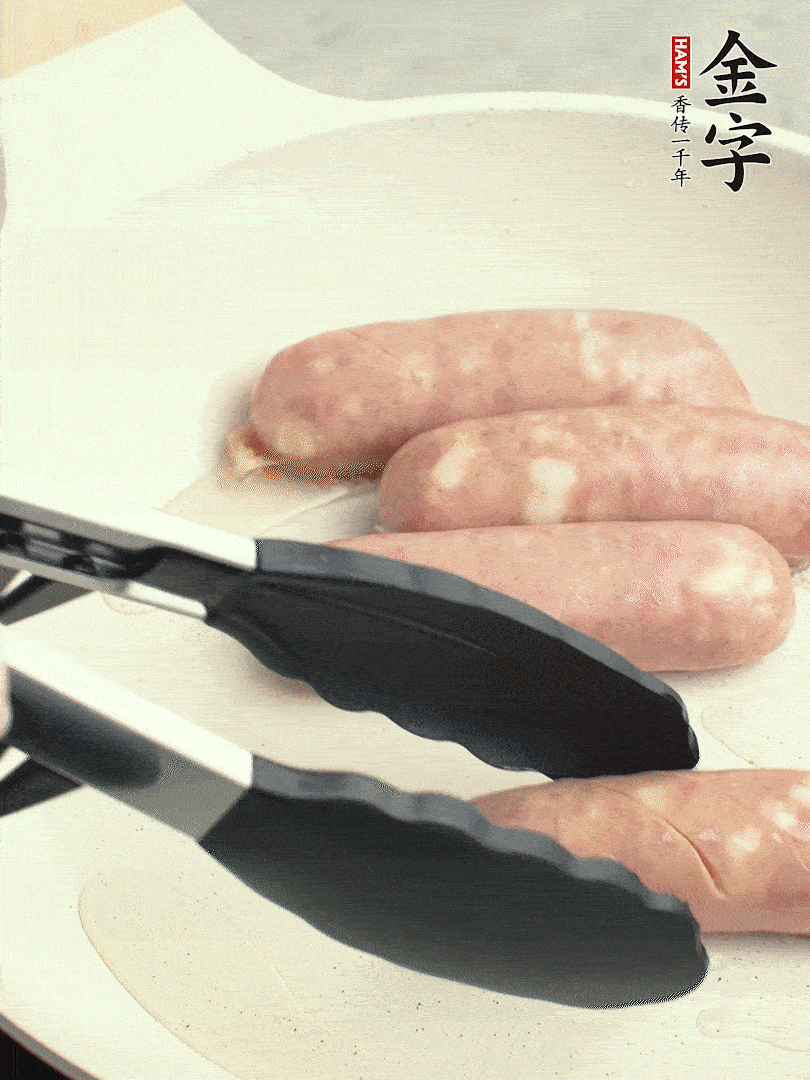 金字烤腸切花刀煎熟。