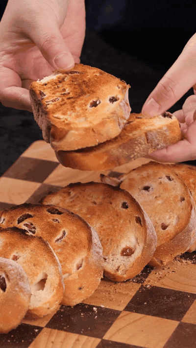 歐包切片，復(fù)烤烤脆